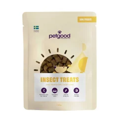 Petgood hyönteispohjainen koiranherkku iholle ja turkille 100 g
