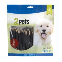 2pets Purutikut lihakääreellä 12 cm 30 kpl