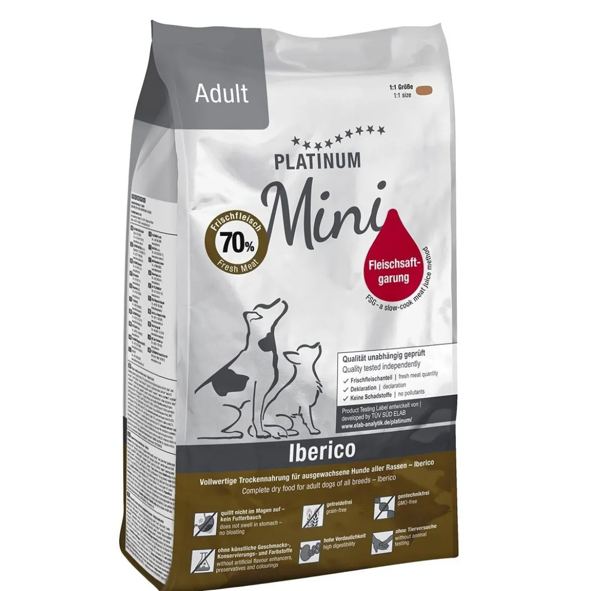 Platinum Mini Adult Iberico+Greens 900 g