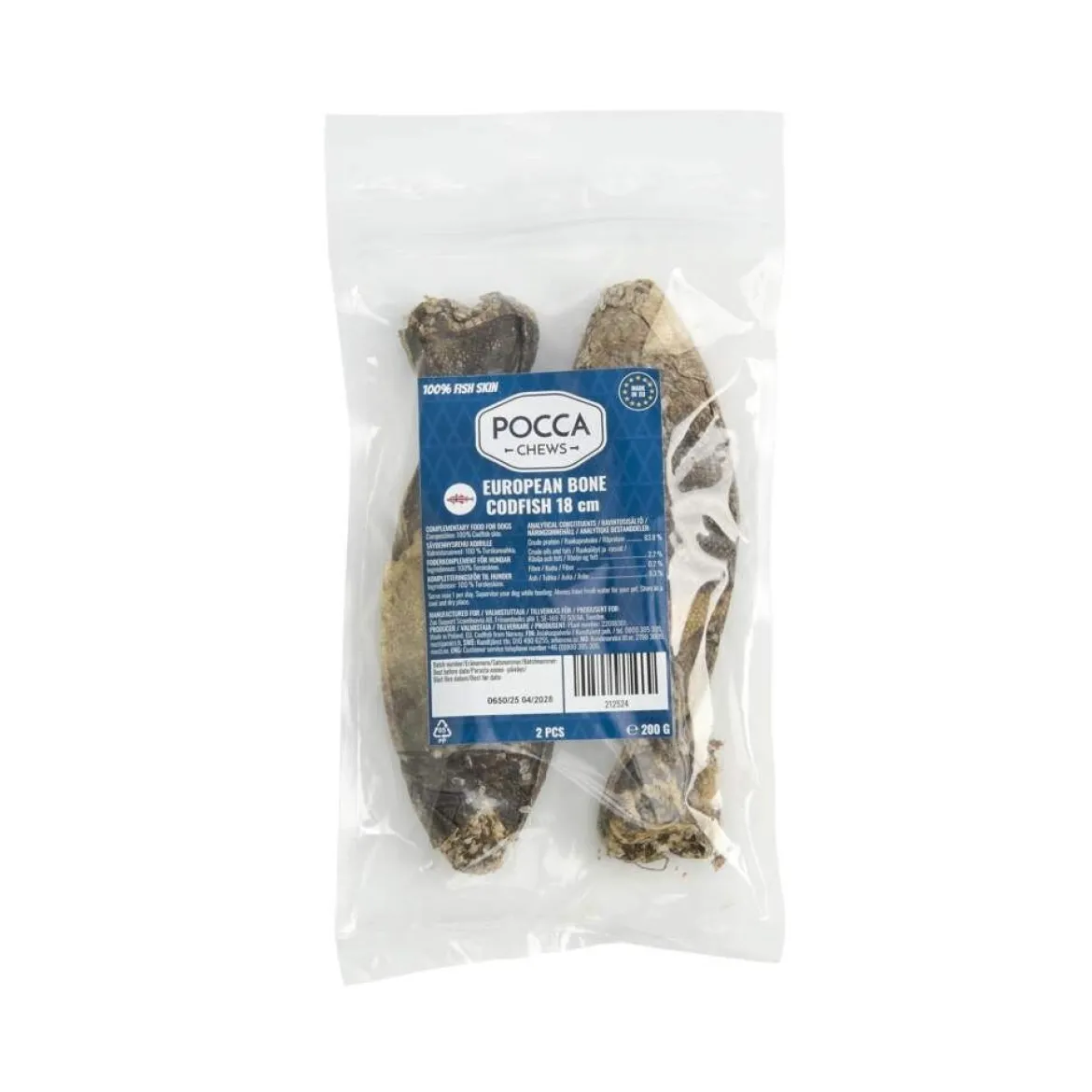 POCCA European Bone Turskannahka 2 kpl 18 cm