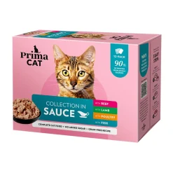PrimaCat Classic Multipack kastikkeessa 12 x 85 g
