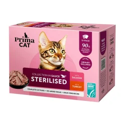 PrimaCat Classic Sterilized kastikkeessa 12 x 85 g