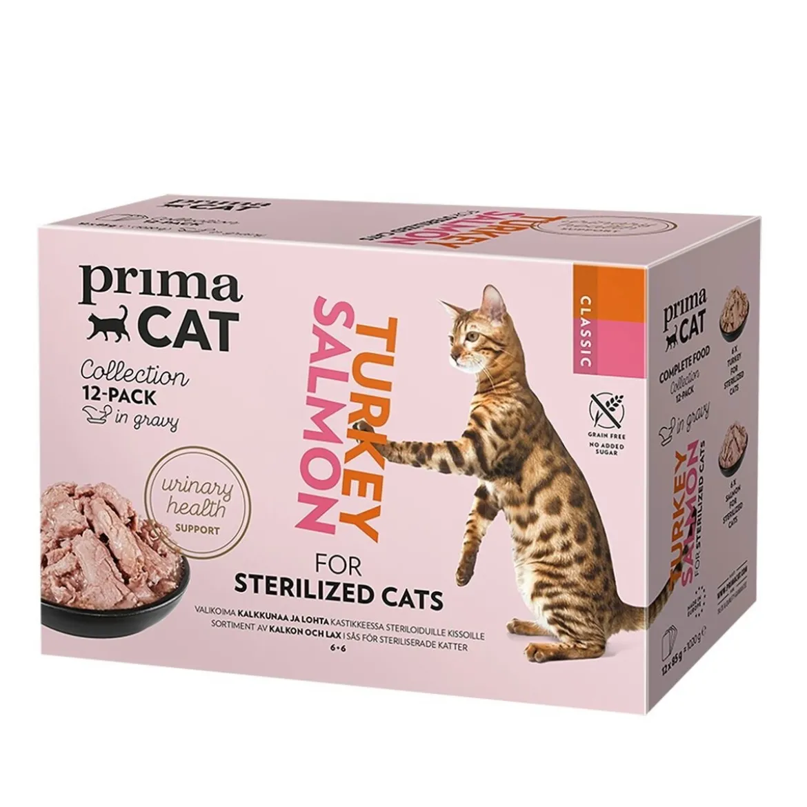 PrimaCat Classic Sterilized kastikkeessa 12 x 85 g