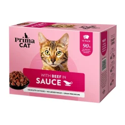 PrimaCat nautaa kastikkeessa 12 x 85 g