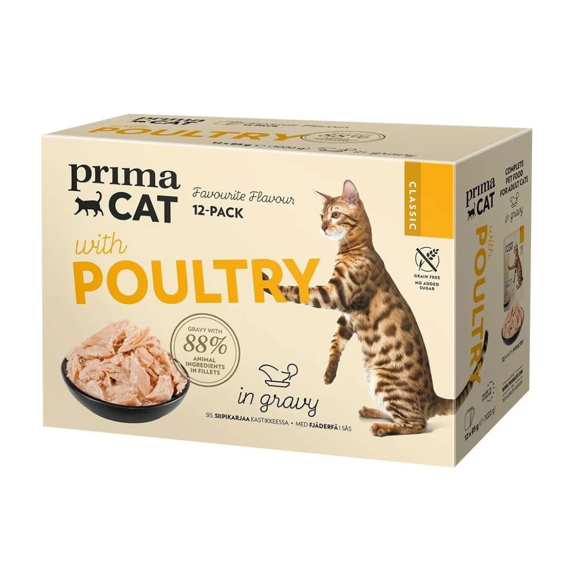 PrimaCat siipikarjaa kastikkeessa 12 x 85 g