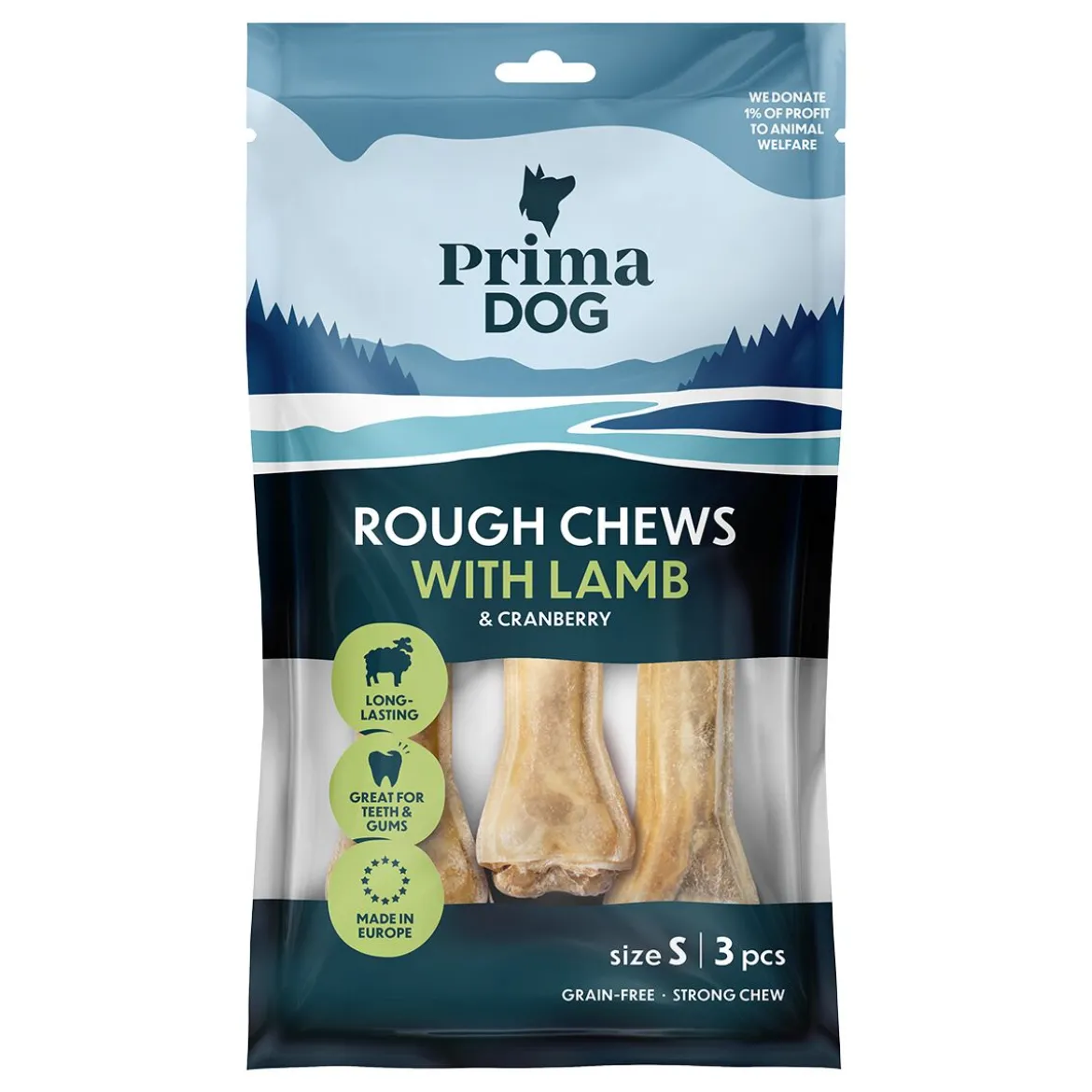 PrimaDog Rough Chews lammas-karpalo