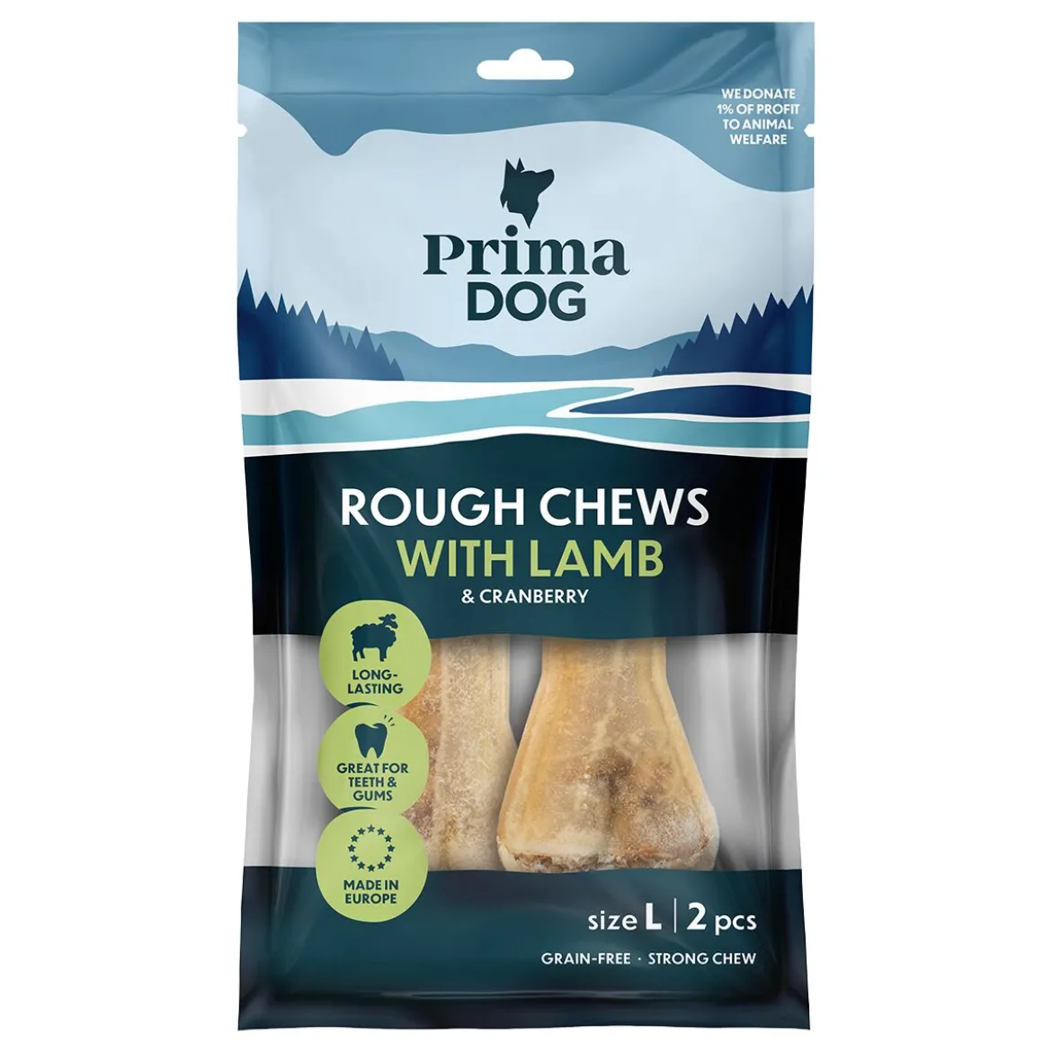 PrimaDog Rough Chews lammas-karpalo