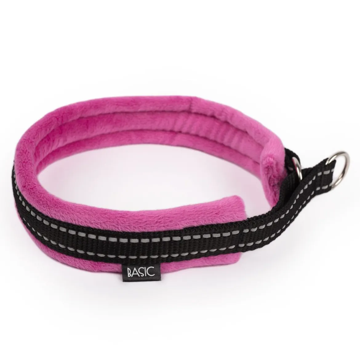 Puolikiristävä panta Basic Cosy, pinkki