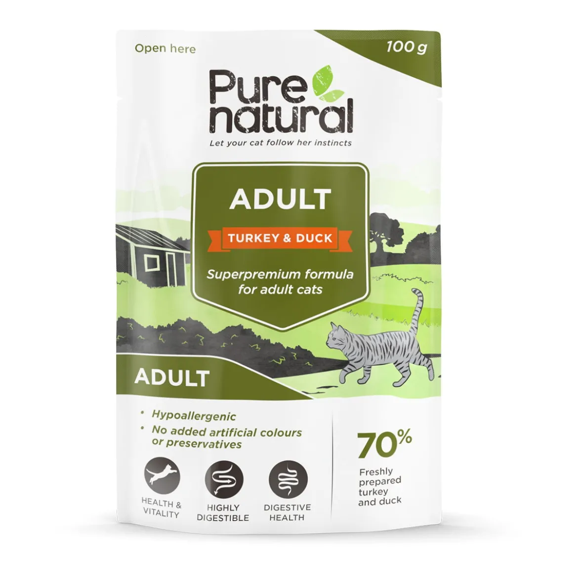 Purenatural Adult kalkkuna & ankka, 100g