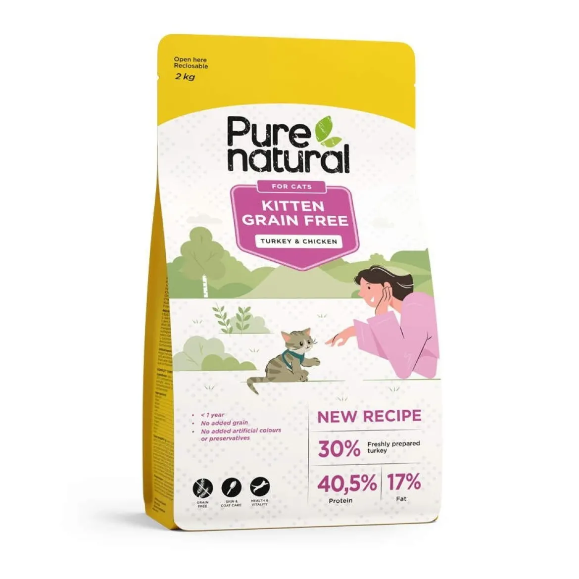 Purenatural Cat Kitten Grain Free Chicken & Turkey