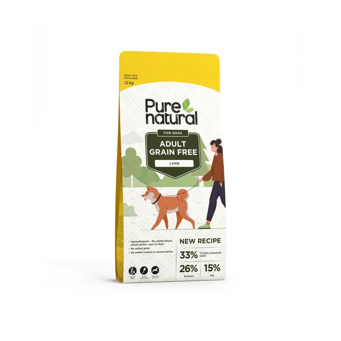 Purenatural Dog Adult Grain Free Lamb 2 x 12 kg, vain verkosta