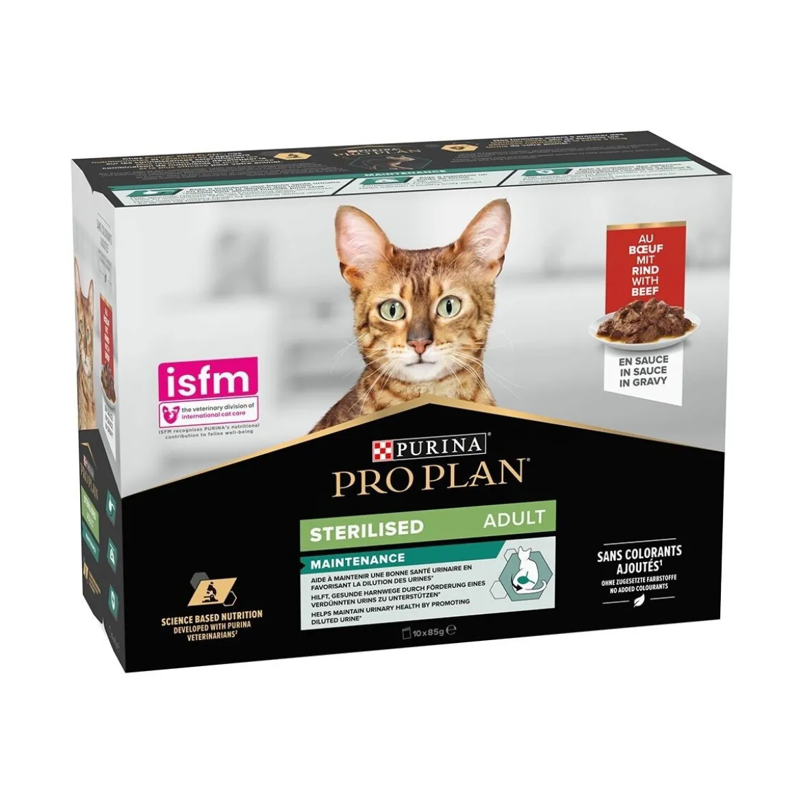 Purina Pro Plan Sterilised Beef 10x85g