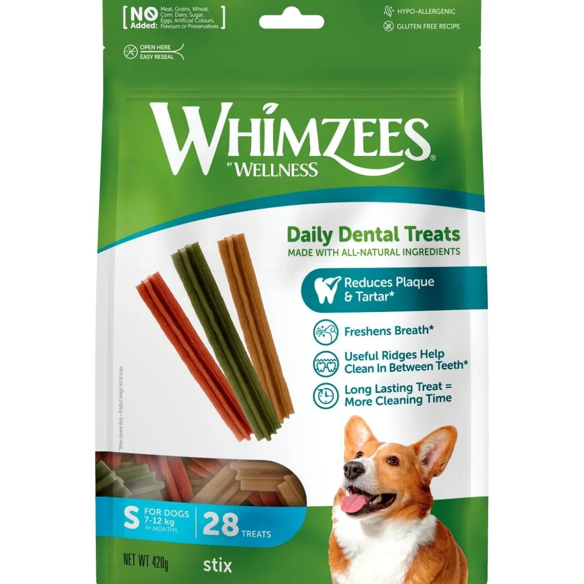 Purutikku Whimzees, S, 28 kpl