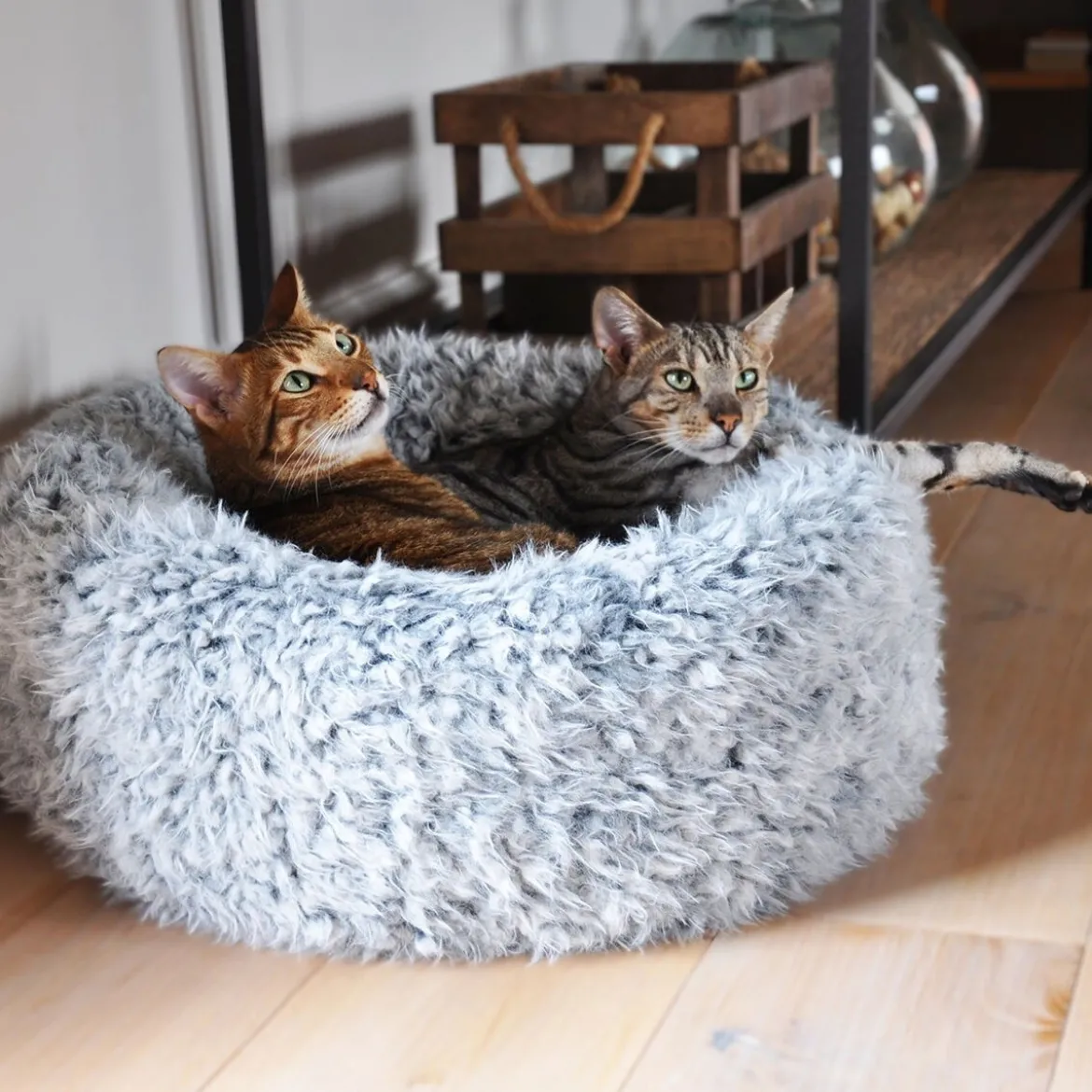 Pyöreä peti Rosewood Silwer fluff