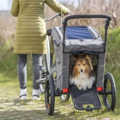 Pyöräkärry Trixie Premium, harmaa