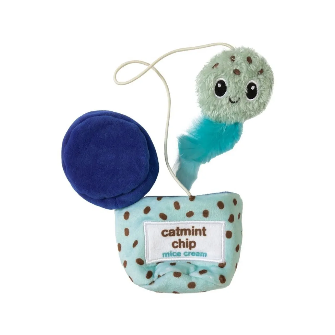 Quirky Kitty Mice cream hide-a-toy