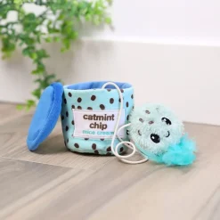 Quirky Kitty Mice cream hide-a-toy
