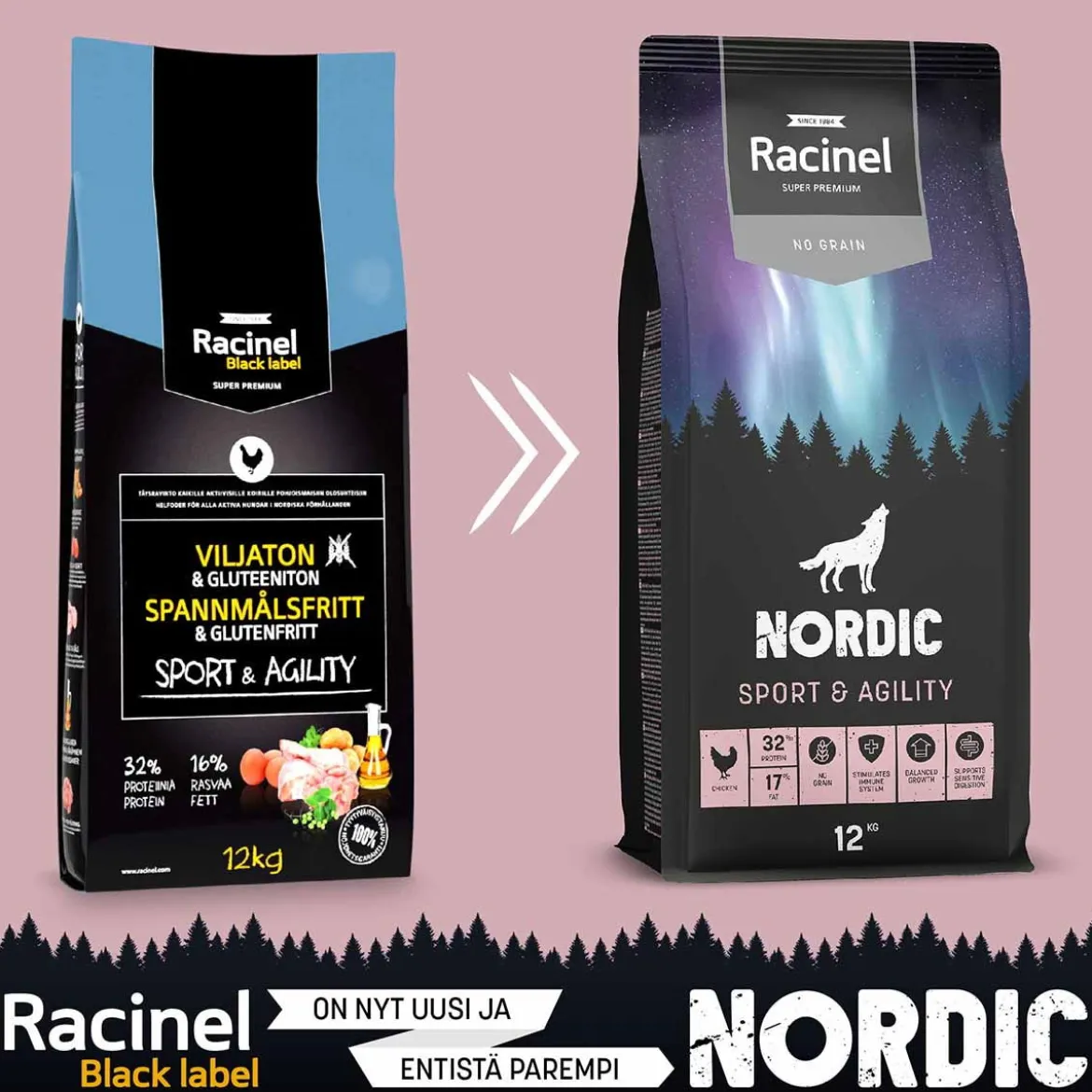 Racinel Nordic Sport & Agility Chicken 12kg