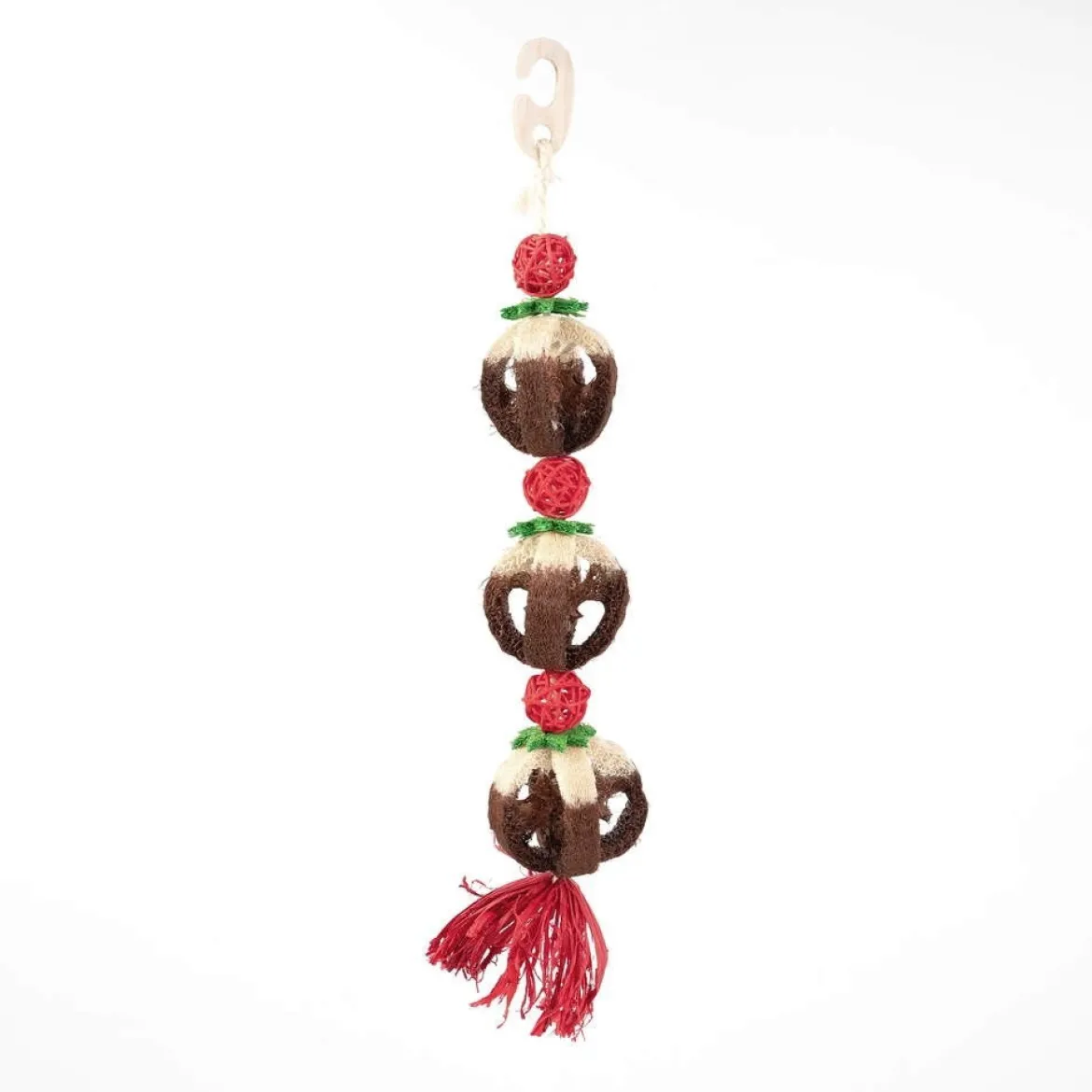 Rosewood Loofa Xmas Pudding Toy