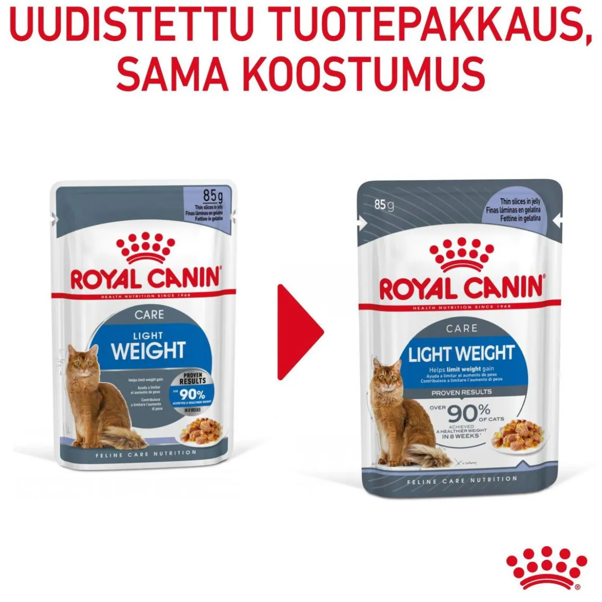 Royal Canin Cat Light Weight Care Jelly, 12 x 85 g