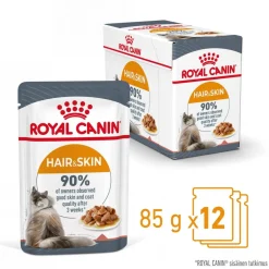 Royal Canin Hair & Skin Care Gravy 85g, 48-pack