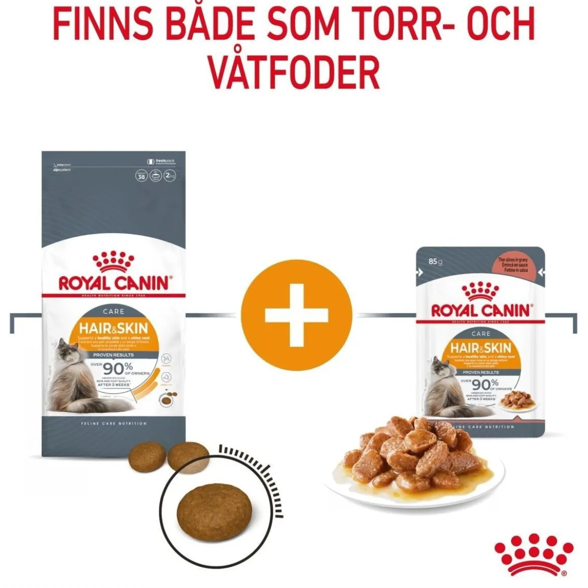 Royal Canin Hair & Skin Care Gravy 85g, 48-pack