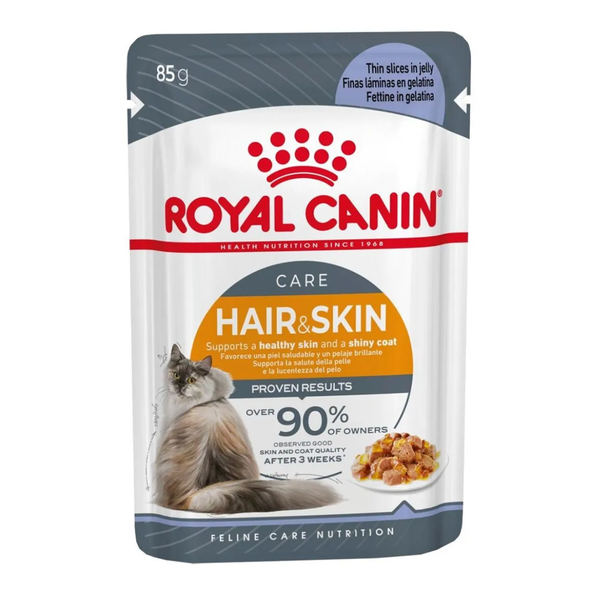Royal Canin Hair & Skin Care Jelly 85g, 48-pack
