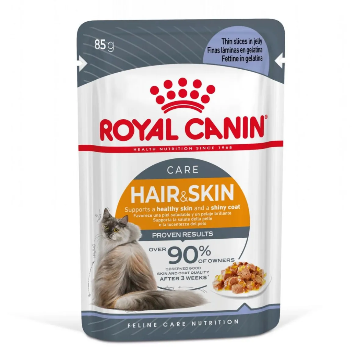 Royal Canin Hair & Skin Care Jelly 85g, 48-pack