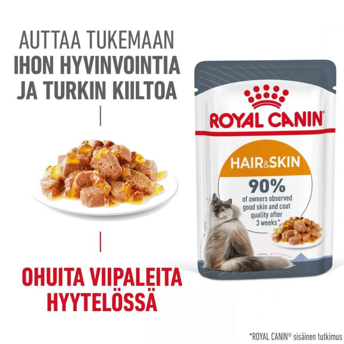 Royal Canin Hair & Skin Care Jelly 85g, 48-pack