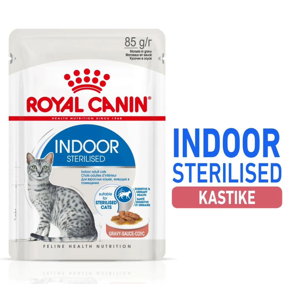 Royal Canin Indoor Gravy 85 g, 48-pack