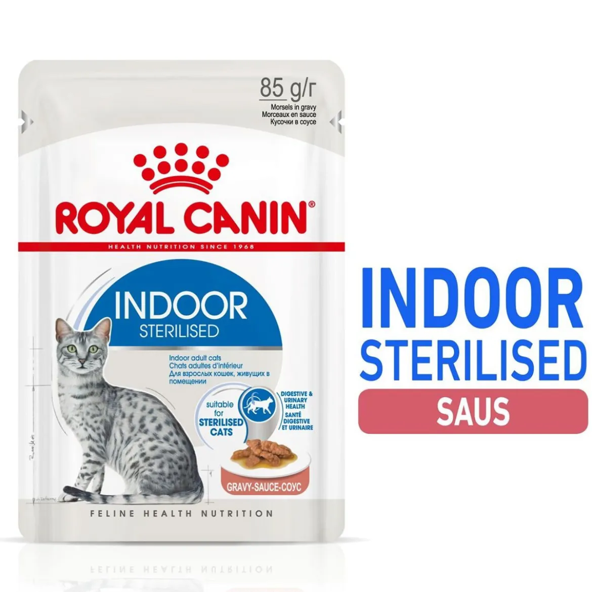Royal Canin Indoor Gravy 85 g, 48-pack