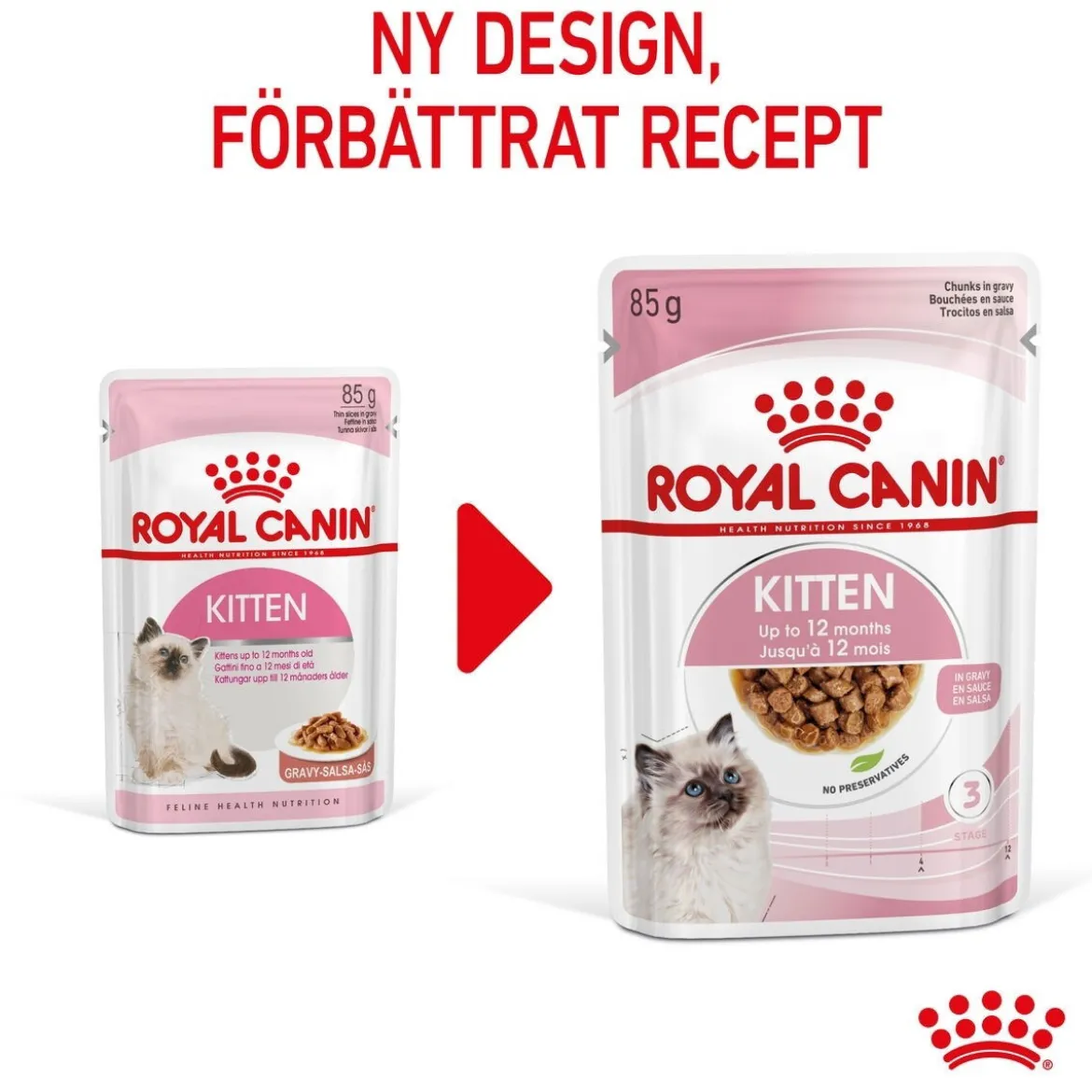 Royal Canin Kitten Gravy 85g, 48-pack