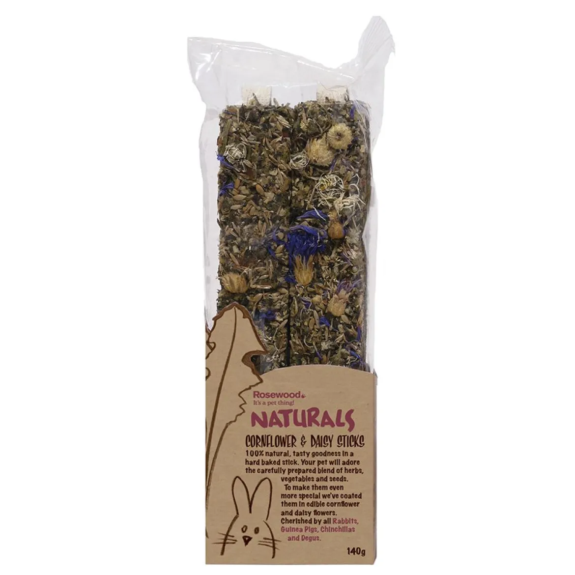Ruiskaunokki & orvokkitikut Rosewood, 140 g