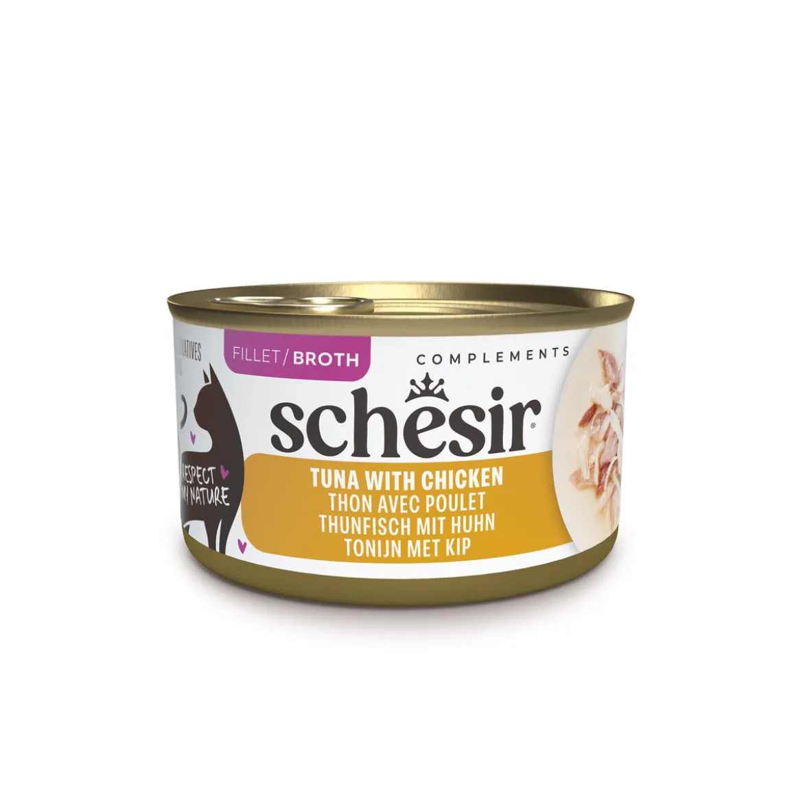 Schesir C&B Tuna chicken in Broth 85 g