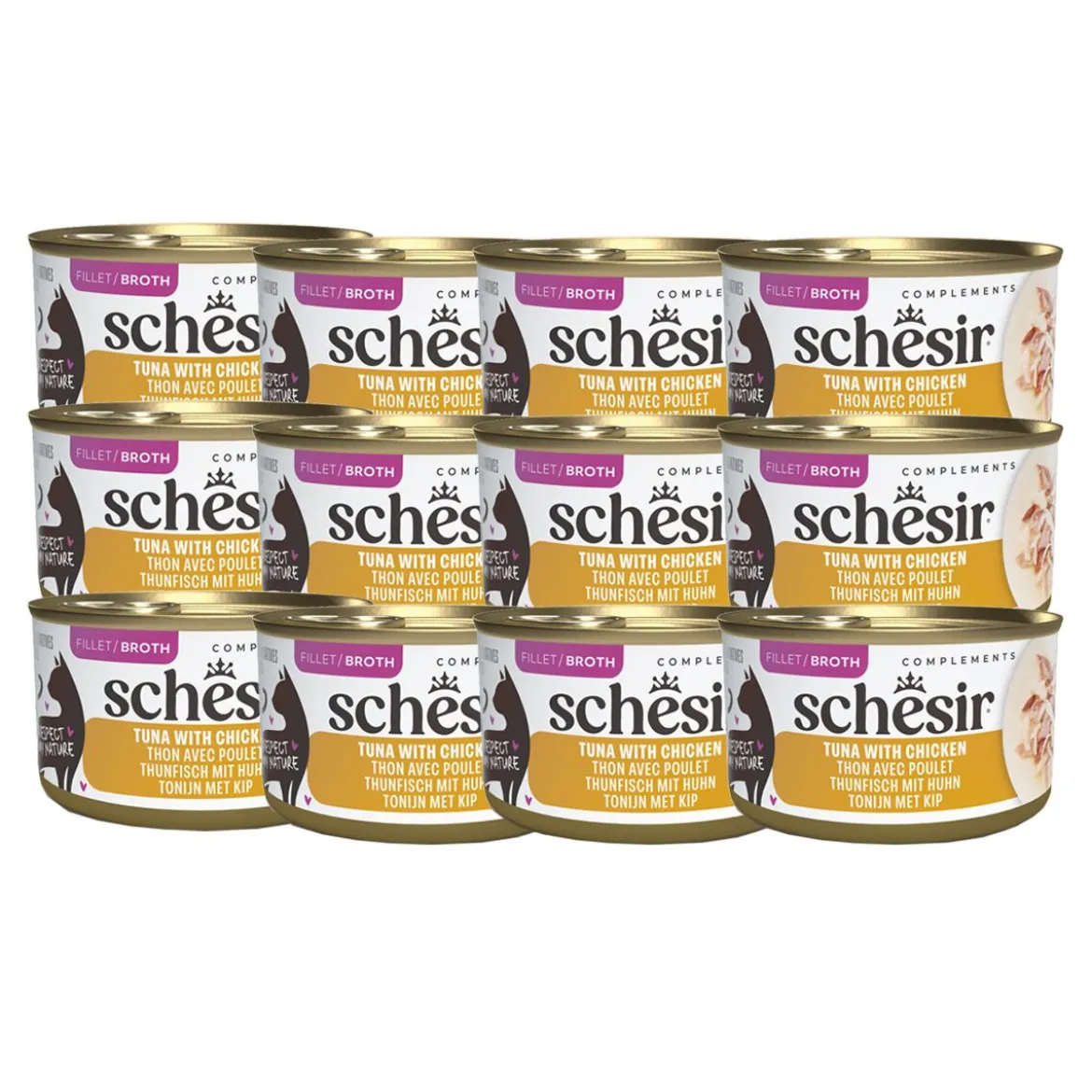 Schesir C&B Tuna chicken in Broth 85 g