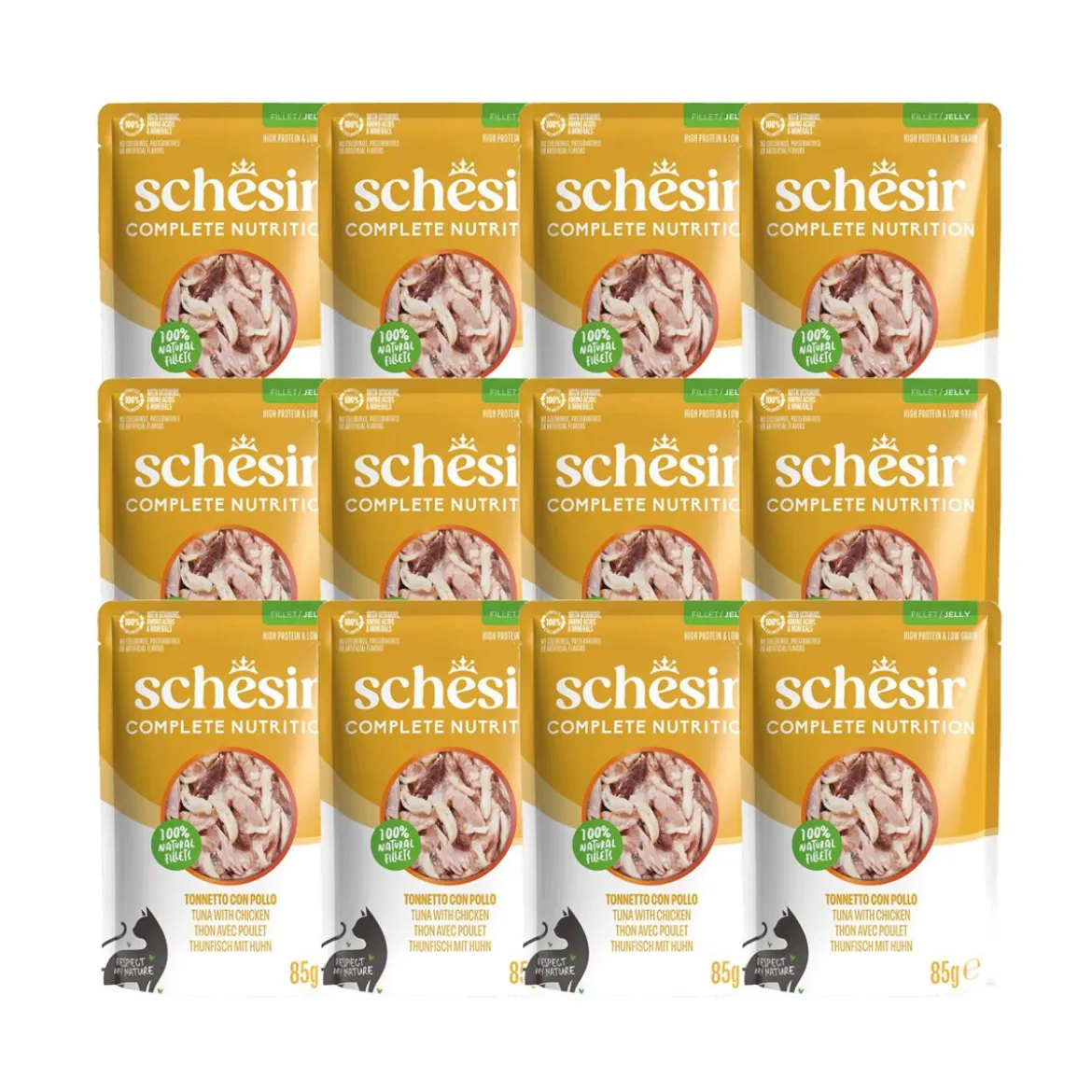 Schesir C&B Tuna chicken in Jelly Pouch 85 g