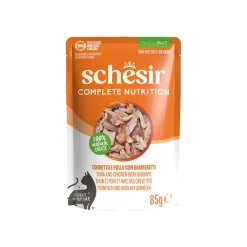 Schesir C&B Tuna chicken shrimps in Jelly Pouch 85 g