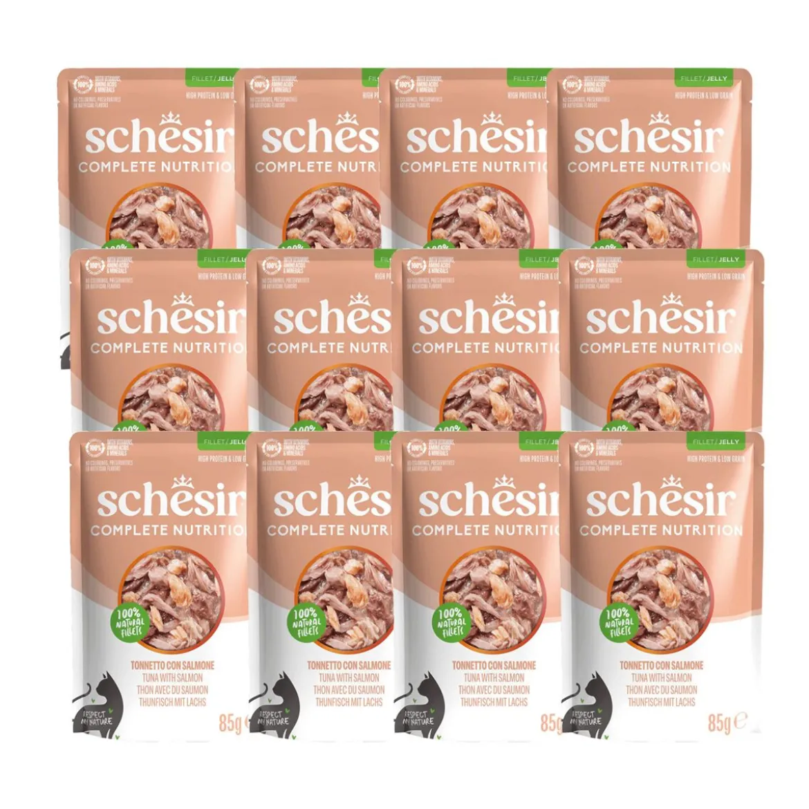 Schesir C&B Tuna salmon in Jelly Pouch 85 g