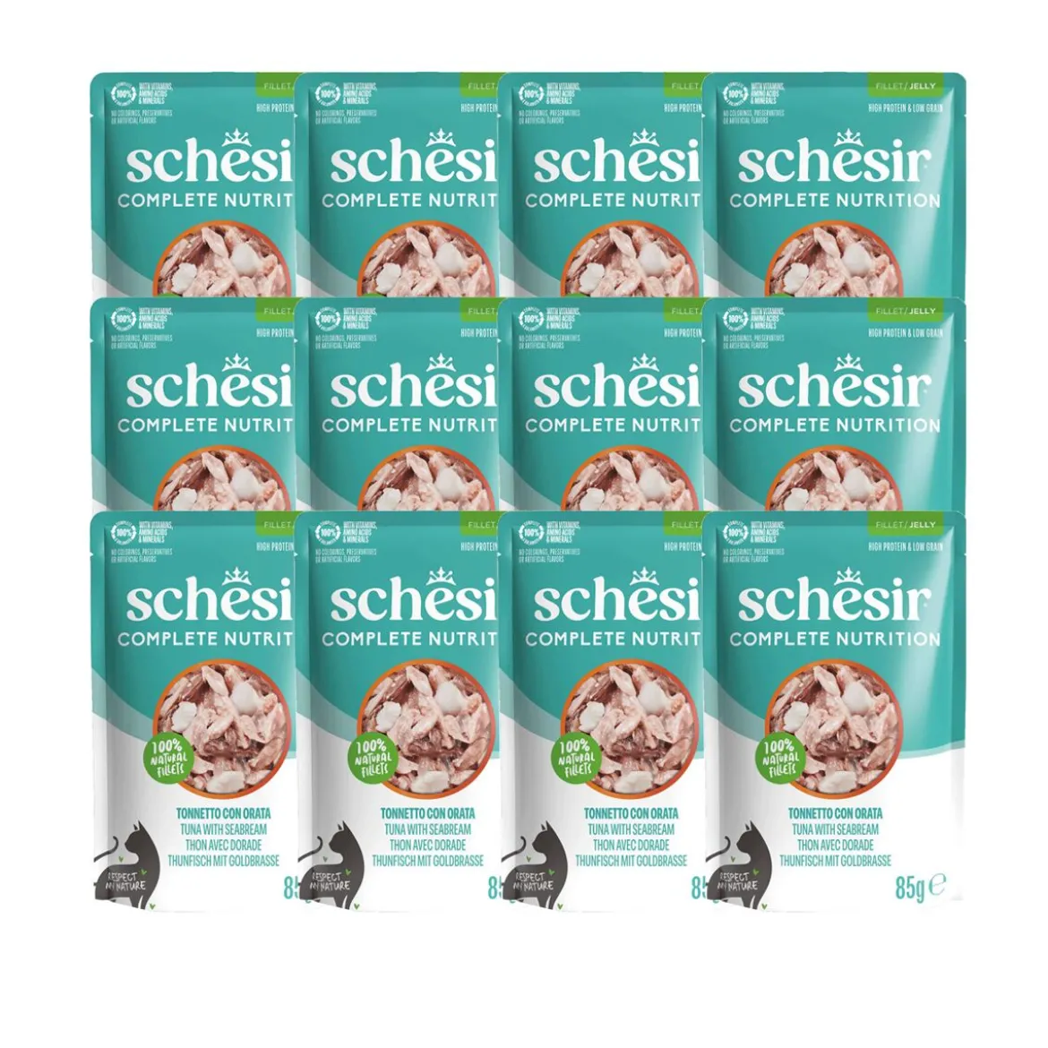 Schesir C&B Tuna sea bream in Jelly Pouch 85 g