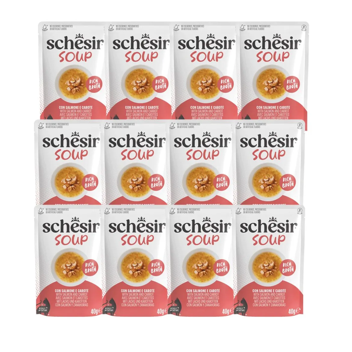 Schesir Keitto lohi & porkkana 40 g