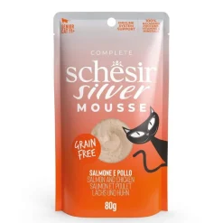 Schesir Silver Mousse lohi & kana 80 g