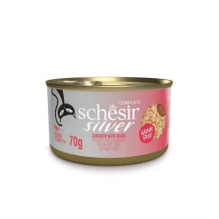 Schesir Silver Mousse & Shreds kana & ankka 70 g