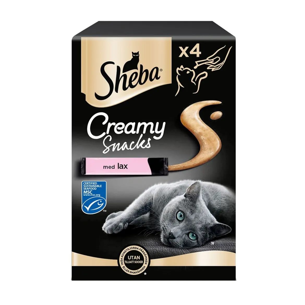 Sheba Creamy Snack Lohi 4x12g