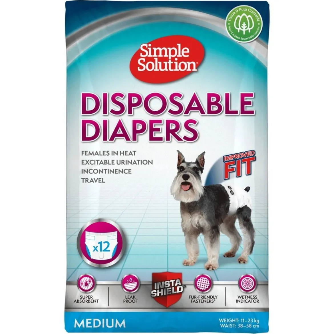 Simple Solution Disposable narttusuojat 12kpl