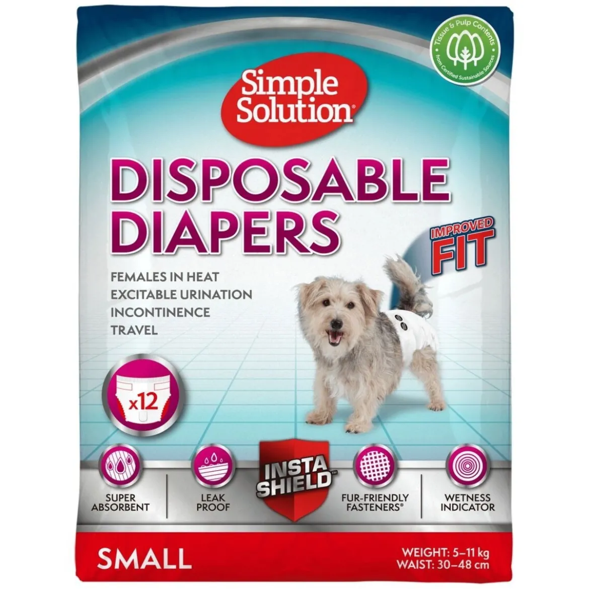 Simple Solution Disposable narttusuojat 12kpl