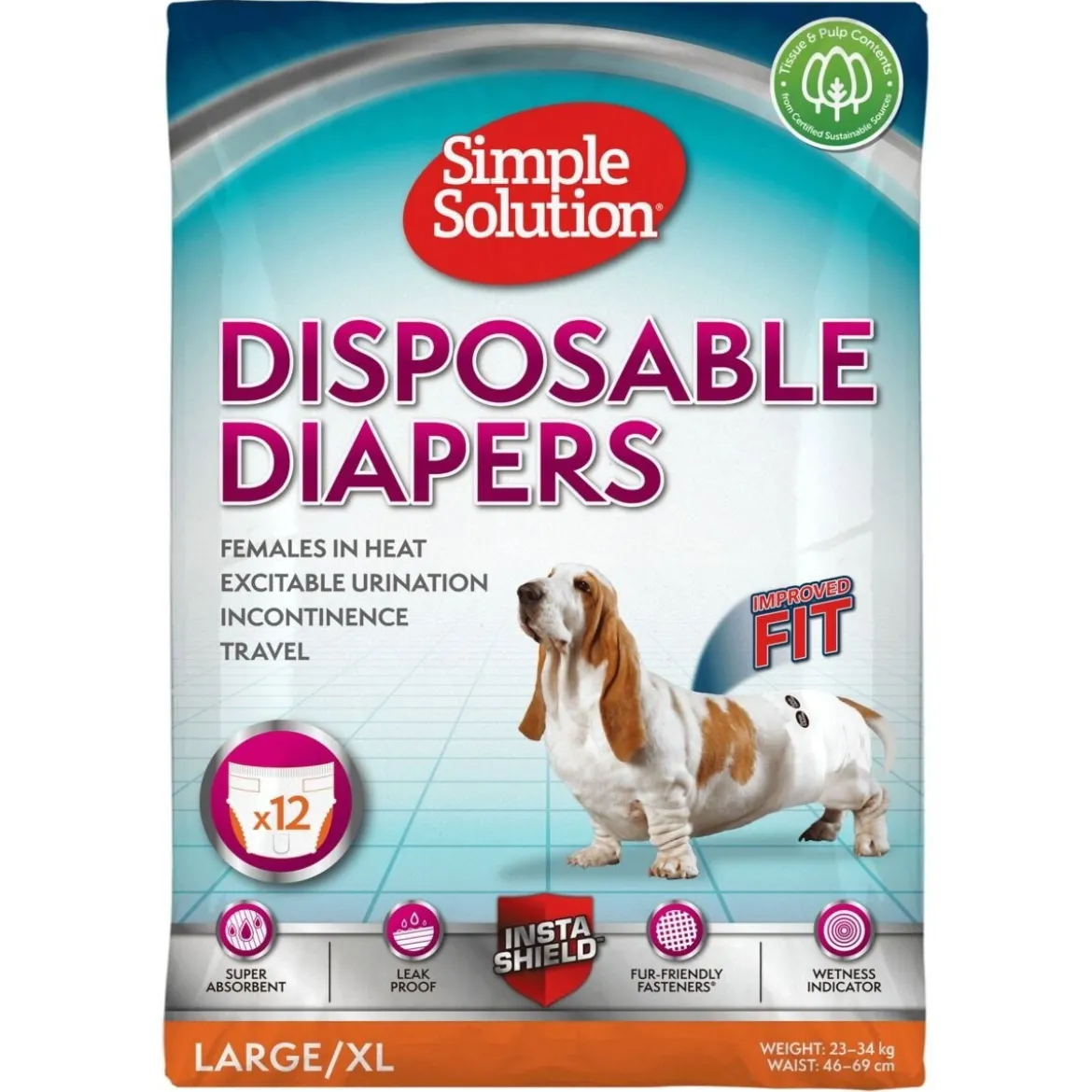 Simple Solution Disposable narttusuojat 12kpl