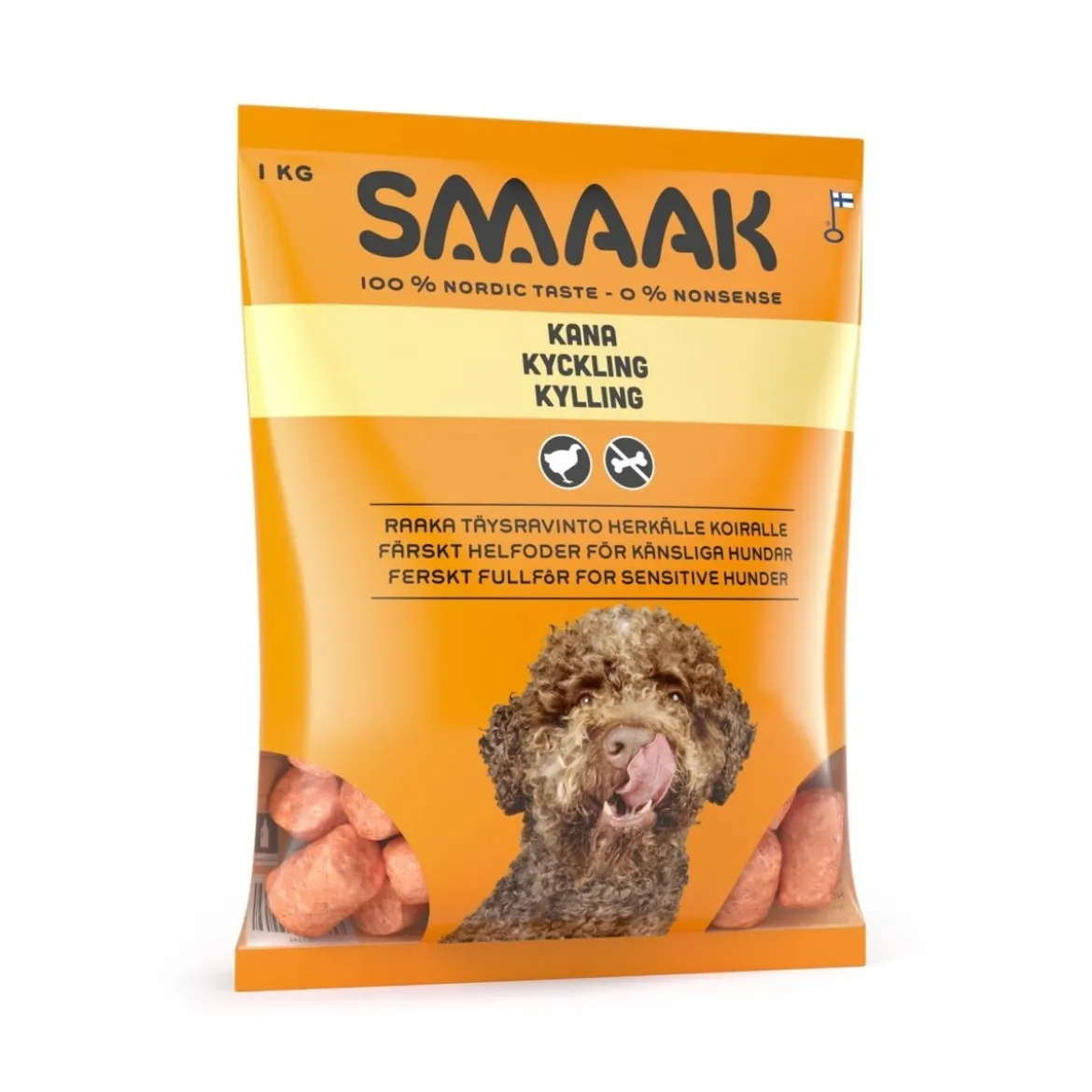 SMAAK Herkkä kana raaka täysravinto 1kg