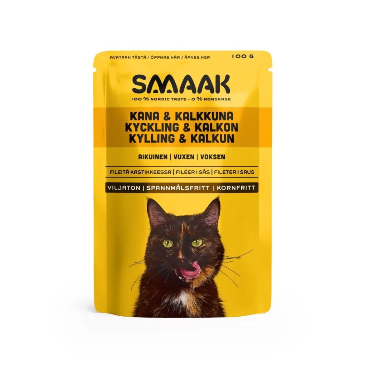 SMAAK kana & kalkkuna kissalle 100g
