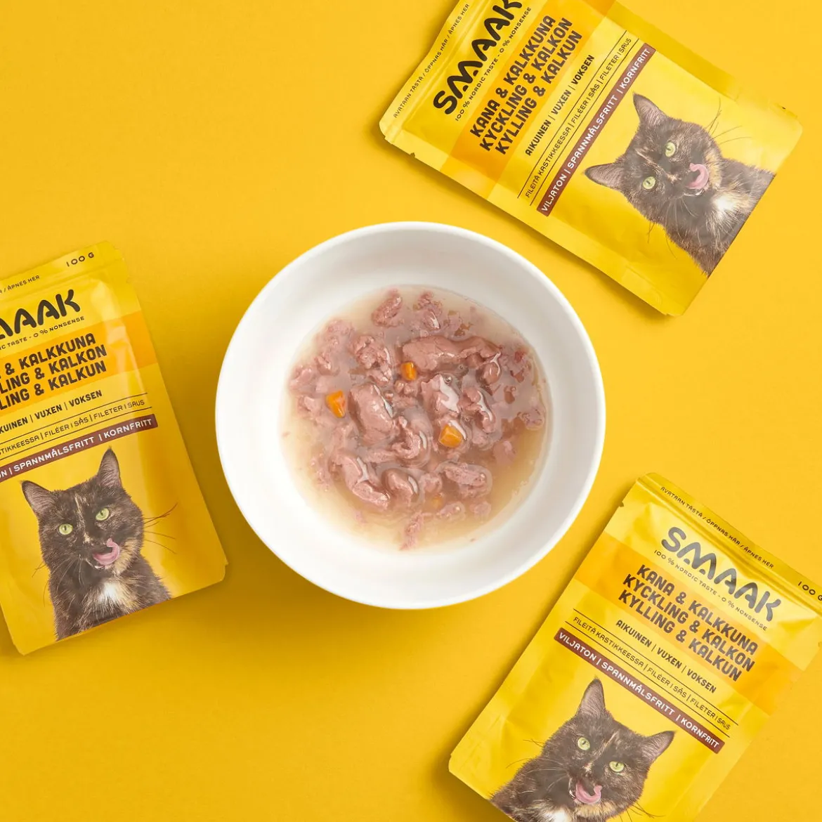 SMAAK kana & kalkkuna kissalle 100g