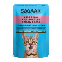 SMAAK kissanpennun märkäruoka kana-lohi 100 g